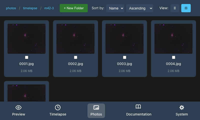 Photos Timelapse Thumbnails