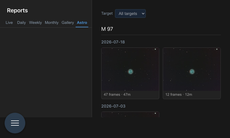 Reports — Astro Tab